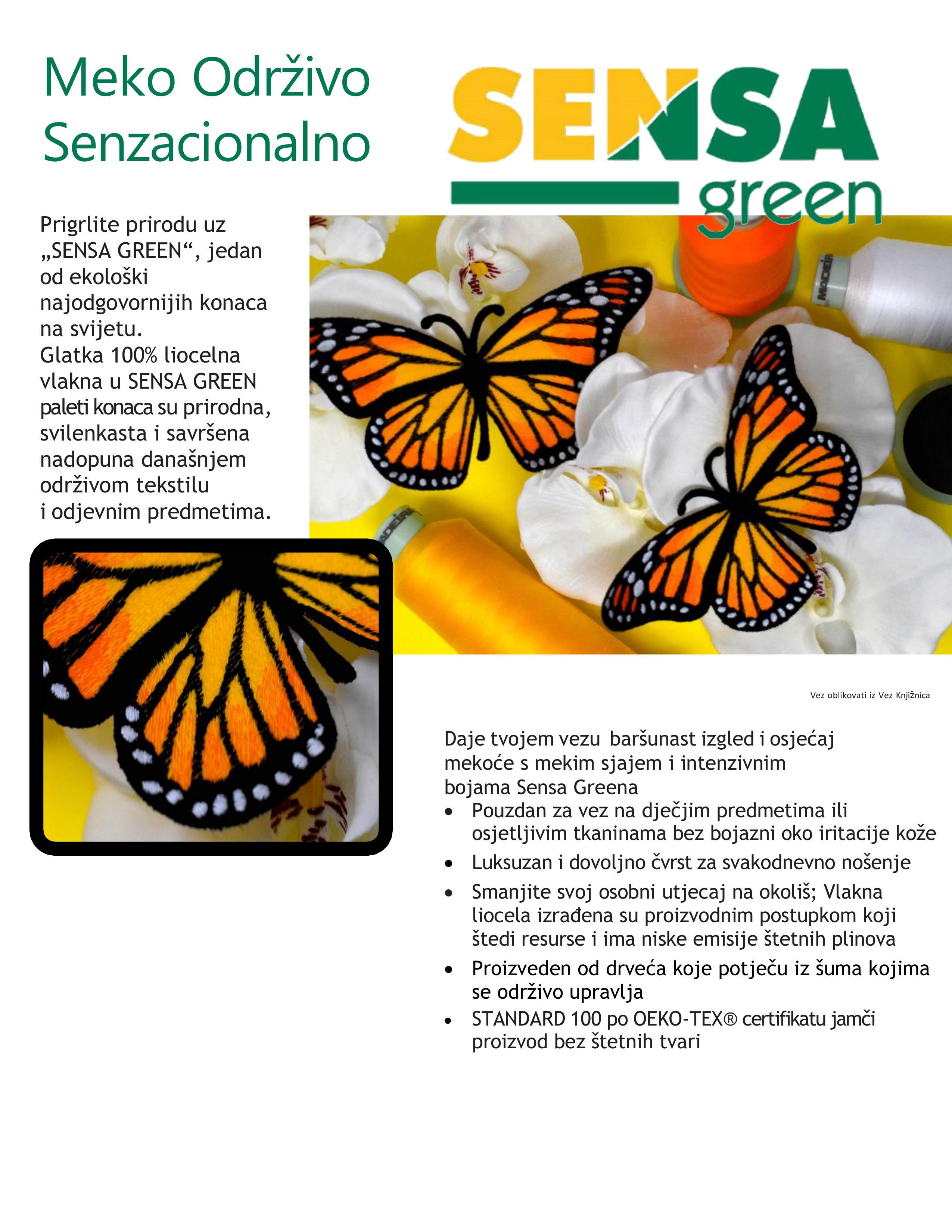 Sensa Green Embroidery Thread Info Sheet hr